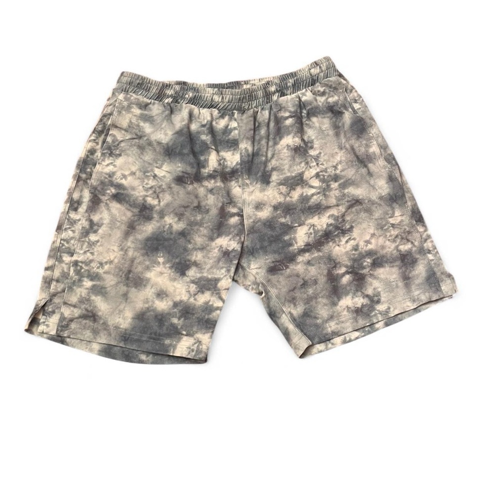 Men's Shore Athletic Tie-Dye Shorts in Blue/Gray, size L